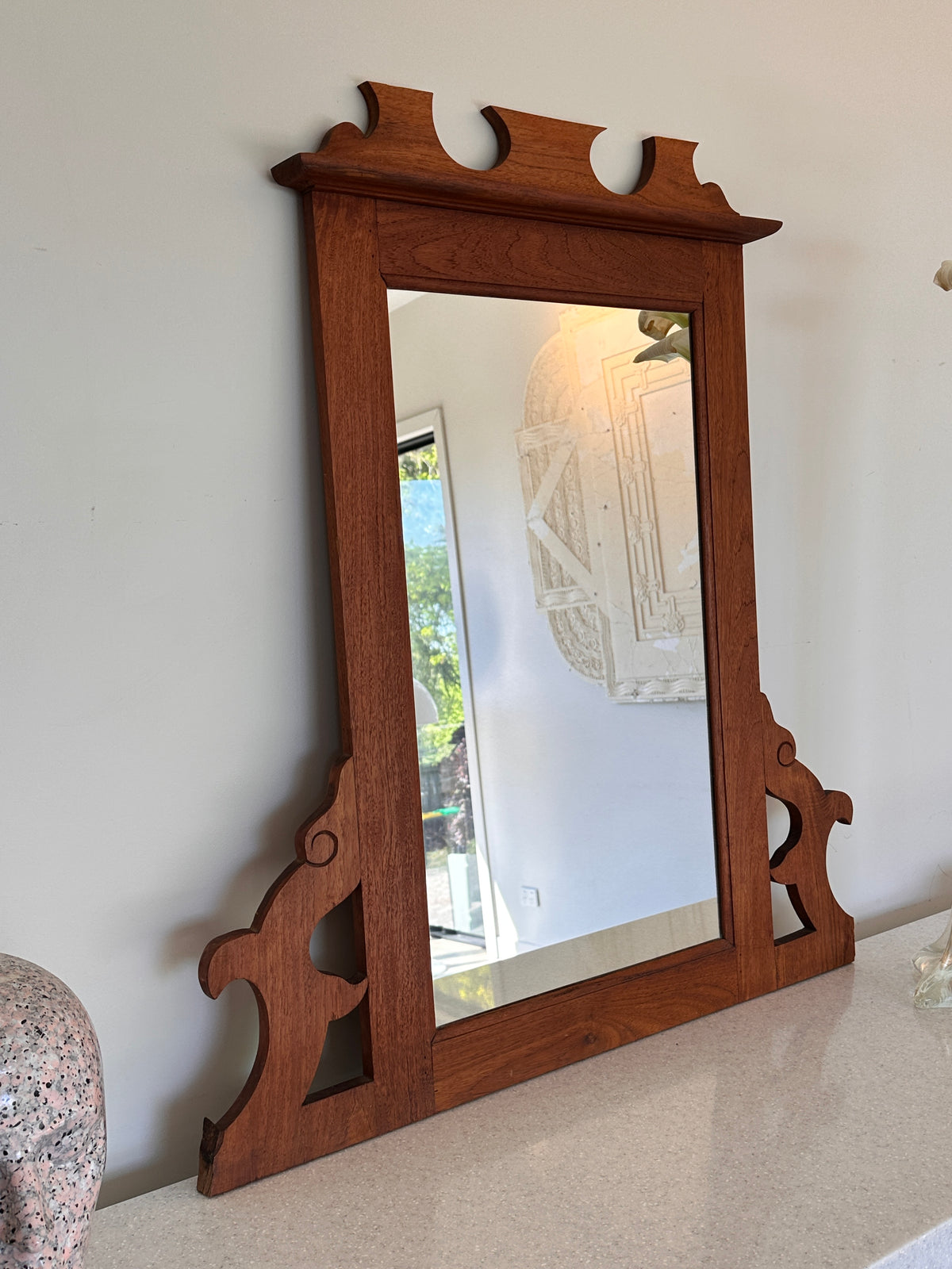 Arts & Crafts Vintage Timber Mirror