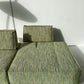 Two Piece Large Green Sofa