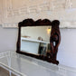 Art Nouveau Style Hand-Carved Timber Mirror