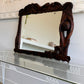 Art Nouveau Style Hand-Carved Timber Mirror
