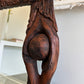Art Nouveau Style Hand-Carved Timber Mirror
