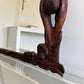 Art Nouveau Style Hand-Carved Timber Mirror