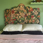 Unique Folk Hand Carved Botanical & Fish Folding Screen