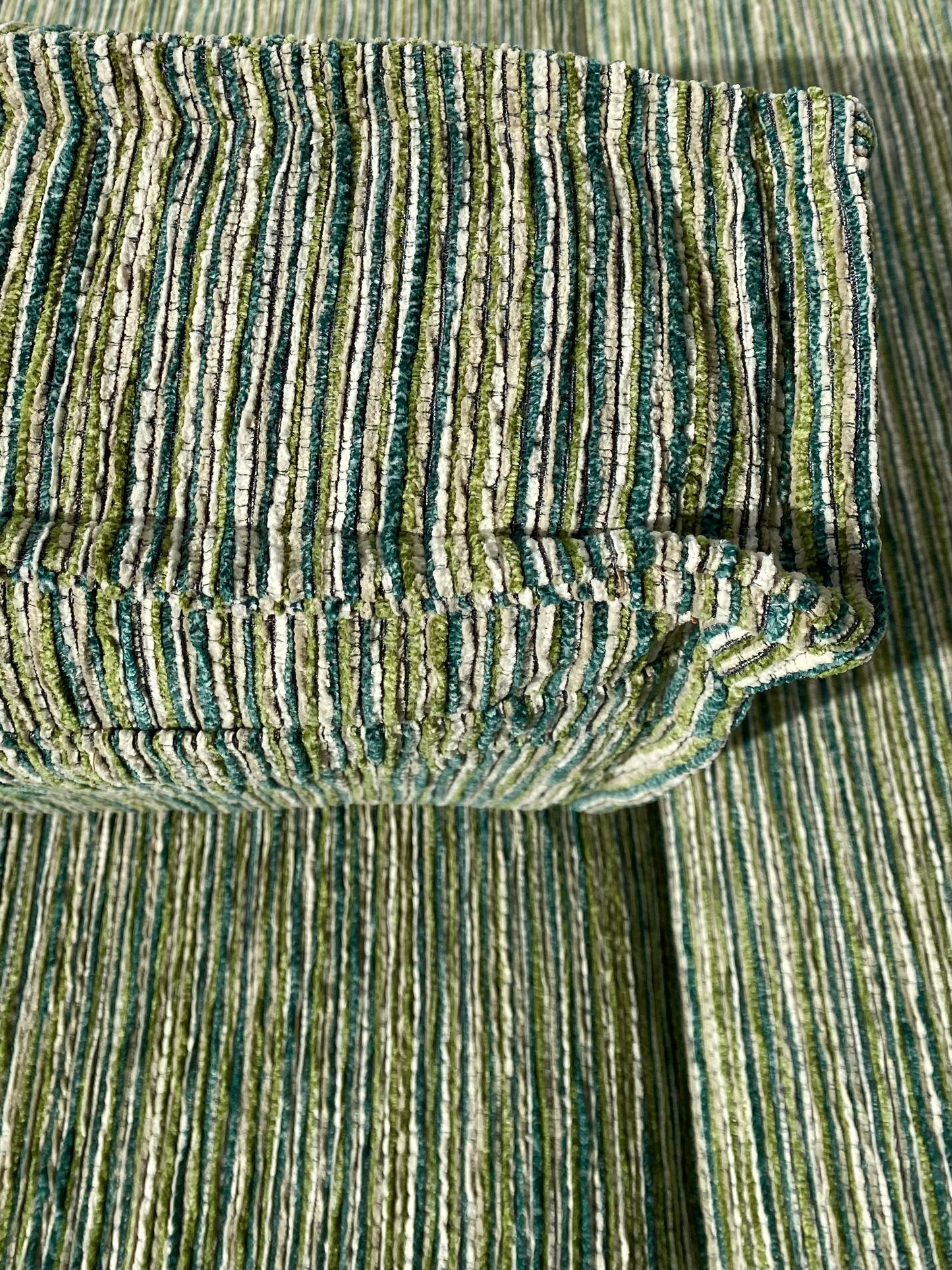 Two Piece Large Green Sofa