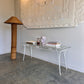 Vintage Mid-Century Glass & Iron Hall / Coffee Table