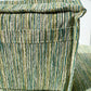 Two Piece Large Green Sofa