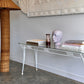 Vintage Mid-Century Glass & Iron Hall / Coffee Table