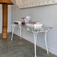 Vintage Mid-Century Glass & Iron Hall / Coffee Table
