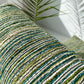 Two Piece Large Green Sofa