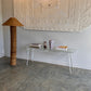 Vintage Mid-Century Glass & Iron Hall / Coffee Table