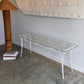 Vintage Mid-Century Glass & Iron Hall / Coffee Table