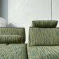 Two Piece Large Green Sofa