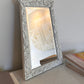 Vintage Timber Mirror - Bird Motifs, Hand Carved