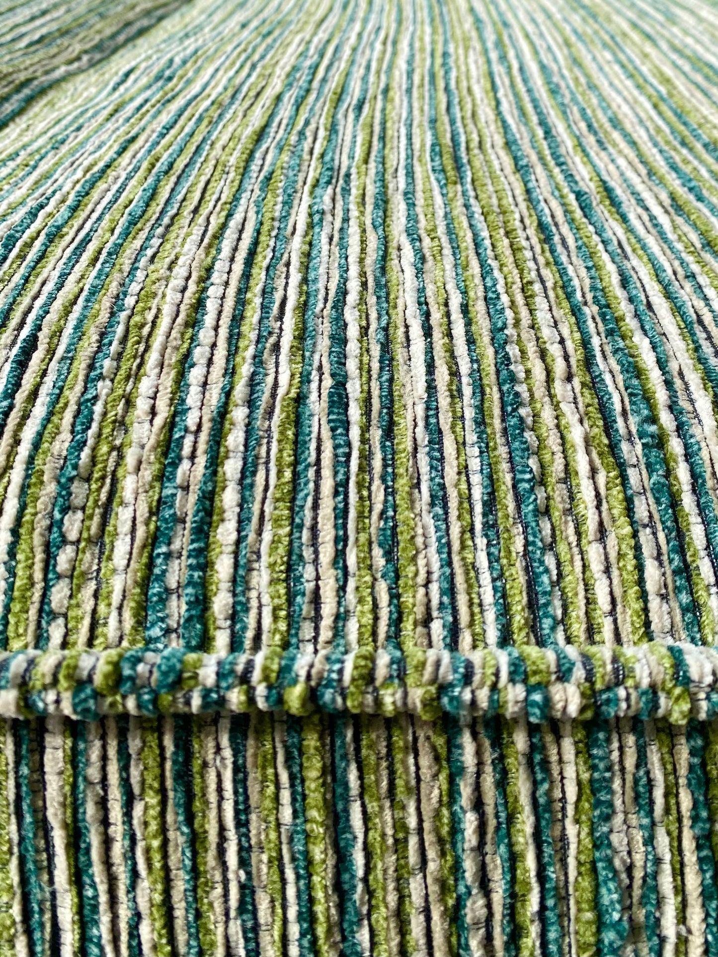 Two Piece Large Green Sofa