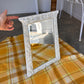 Vintage Timber Mirror - Bird Motifs, Hand Carved