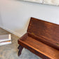 Art Nouveau Timber Bench Seat - Hand Carved, Antique