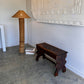 Art Nouveau Timber Bench Seat - Hand Carved, Antique