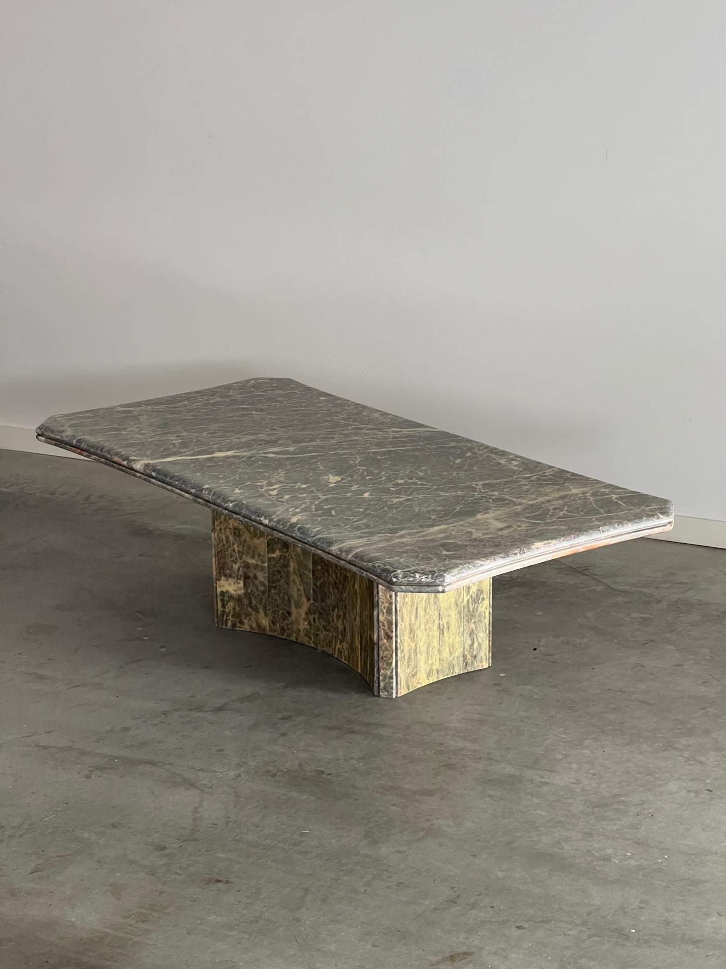 Vintage Green Marble Coffee Table