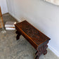 Art Nouveau Timber Bench Seat - Hand Carved, Antique