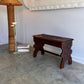 Art Nouveau Timber Bench Seat - Hand Carved, Antique