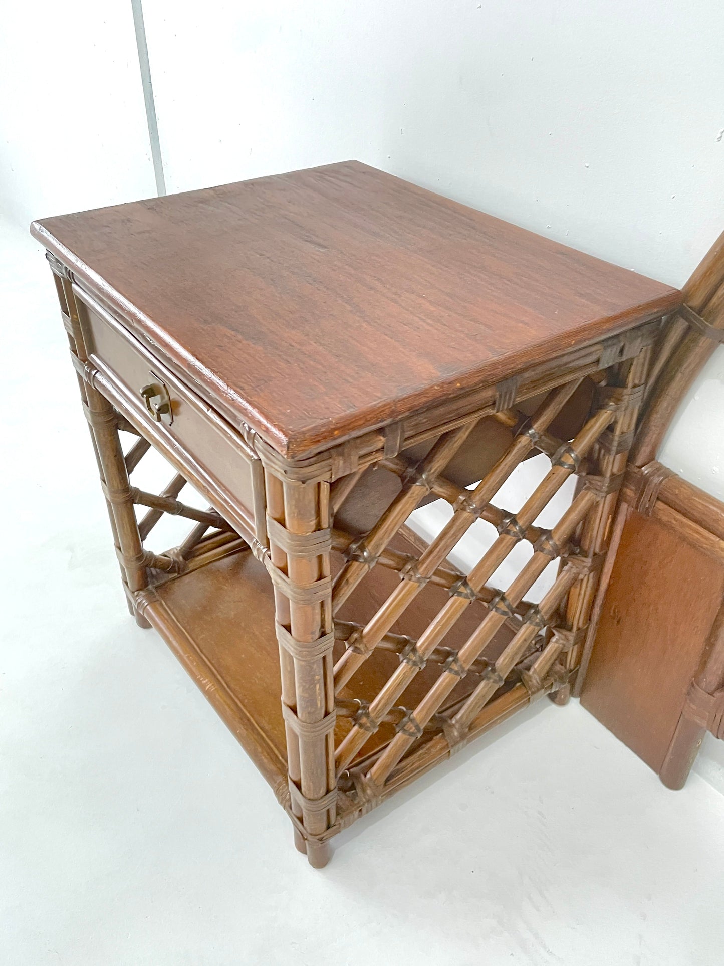 - Vintage Brown Jordan Vintage Cane - Bed Head