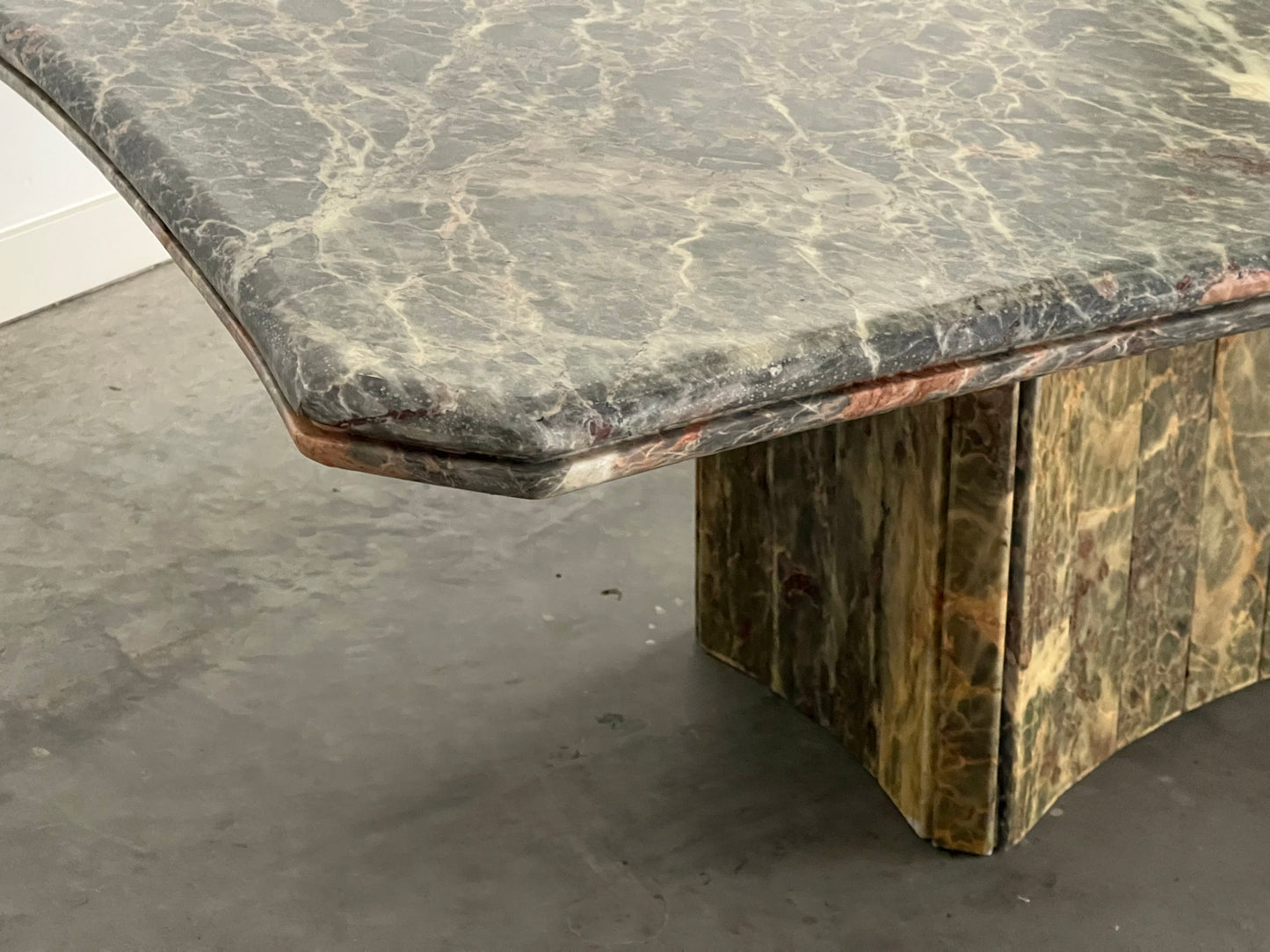 Vintage Green Marble Coffee Table
