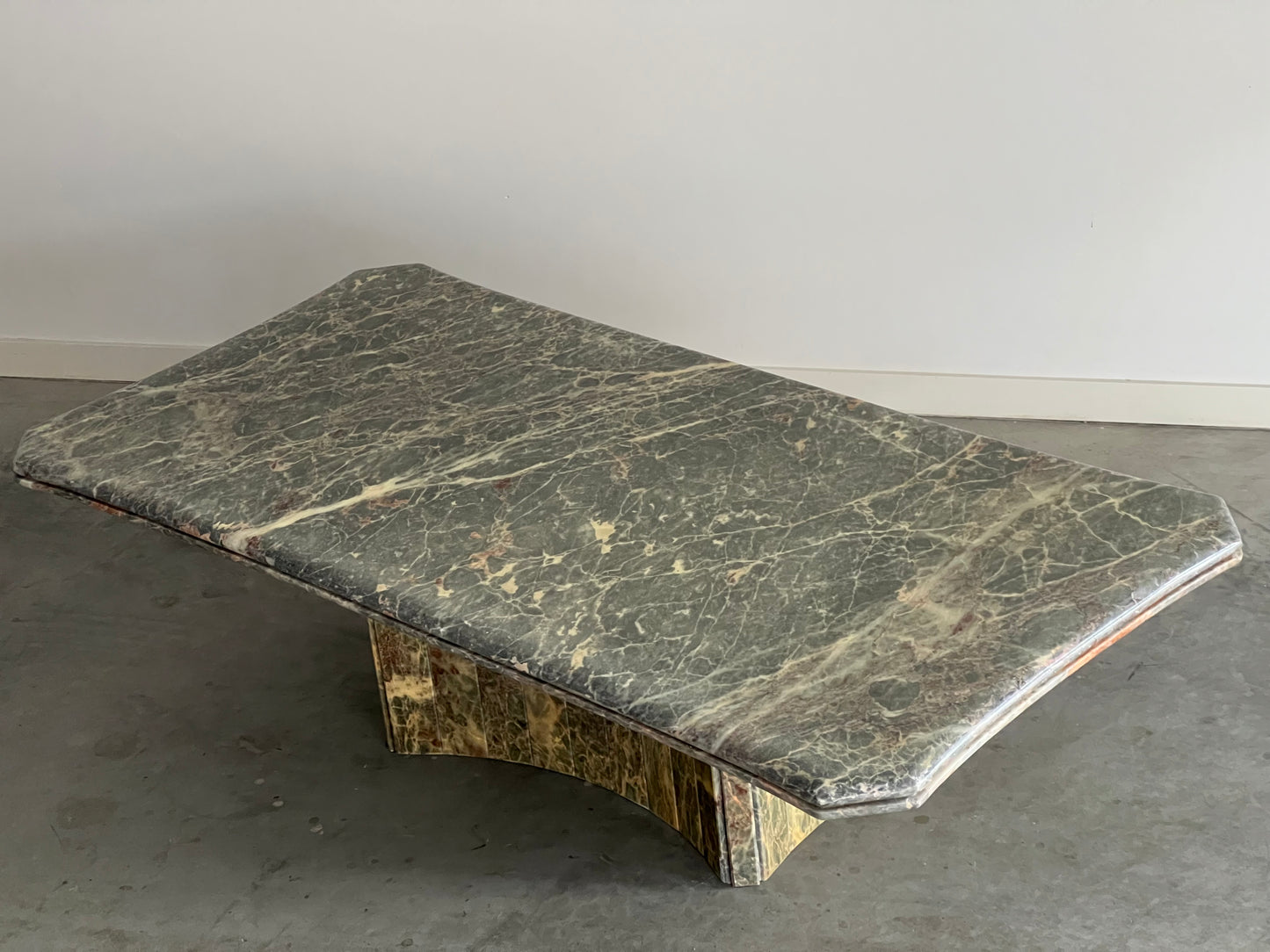 Vintage Green Marble Coffee Table
