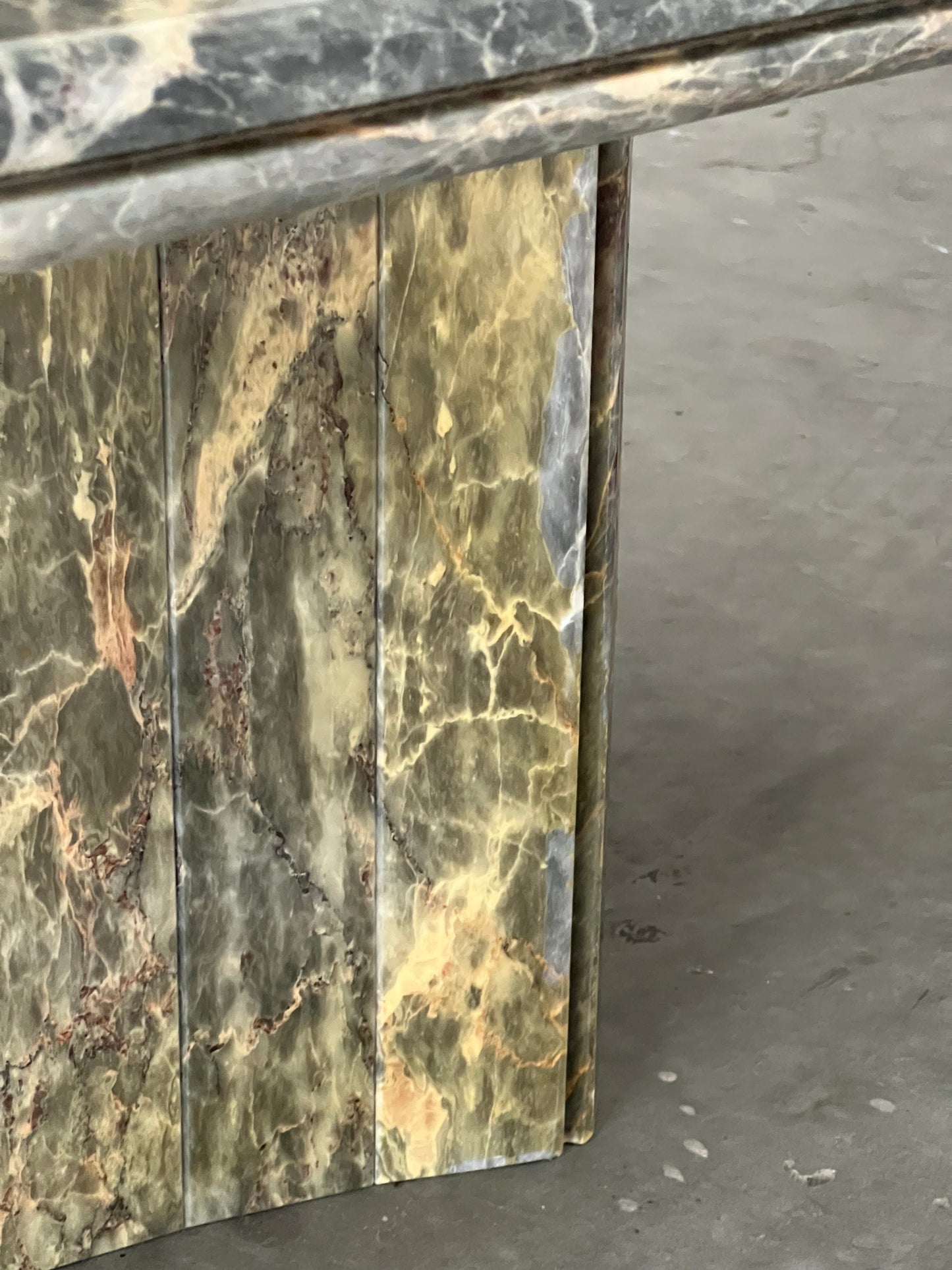 Vintage Green Marble Coffee Table