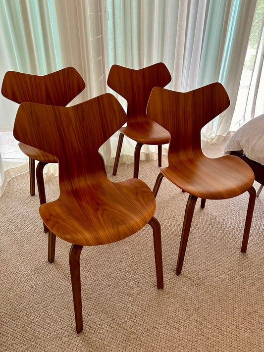 Fritz Hansen Grand Prix Dining Chairs -Set of Four