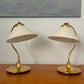 Brass and Linen Lamp by Ivar, Sweden 1960s - One Remaining
