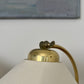 Brass and Linen Lamp by Ivar, Sweden 1960s - One Remaining