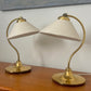 Brass and Linen Lamp by Ivar, Sweden 1960s - One Remaining