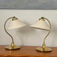 Brass and Linen Lamp by Ivar, Sweden 1960s - One Remaining