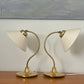 Brass and Linen Lamp by Ivar, Sweden 1960s - One Remaining