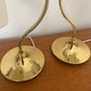 Brass and Linen Lamp by Ivar, Sweden 1960s - One Remaining