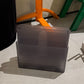 Vintage Giotto Stoppino for Kartell Black Translucent Magazine Rack