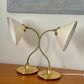 Brass and Linen Lamp by Ivar, Sweden 1960s - One Remaining