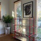 Modern Industrial Aluminium Shelf – Gloss Red Frame