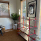 Modern Industrial Aluminium Shelf – Gloss Red Frame