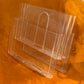 Vintage Giotto Stoppino for Kartell Transparent Magazine Rack