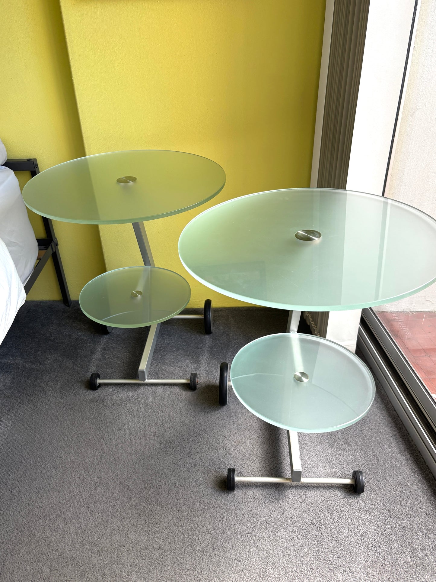 Pair of Post Modern Side Tables
