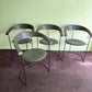 Set of Four Italian Arrben Leather Dining Chairs 1980s