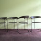 Set of Four Italian Arrben Leather Dining Chairs 1980s