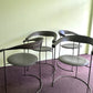 Set of Four Italian Arrben Leather Dining Chairs 1980s