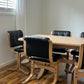 Leather & Limed Timber Dining Set by Danish Deluxe, 1987