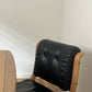 Leather & Limed Timber Dining Set by Danish Deluxe, 1987