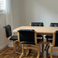 Leather & Limed Timber Dining Set by Danish Deluxe, 1987