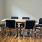 Leather & Limed Timber Dining Set by Danish Deluxe, 1987