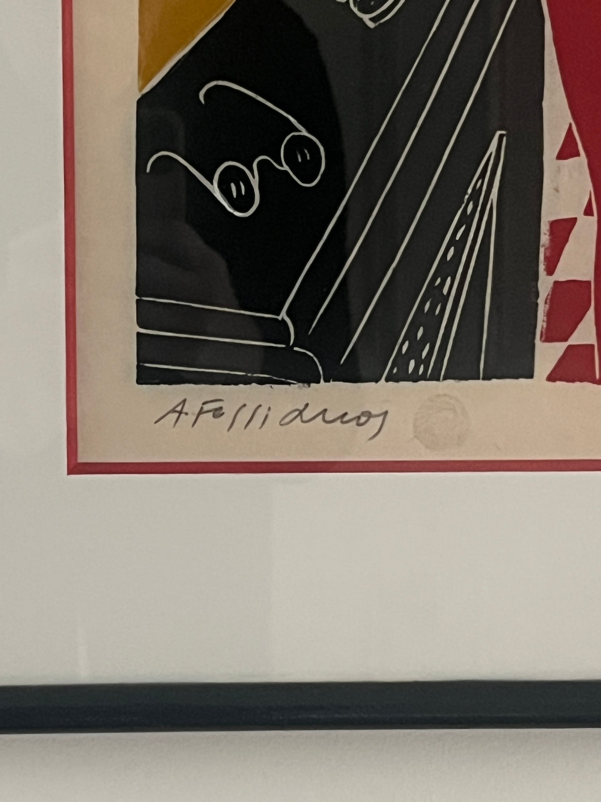 Large Signed Artwork by Alekos Fassianos
