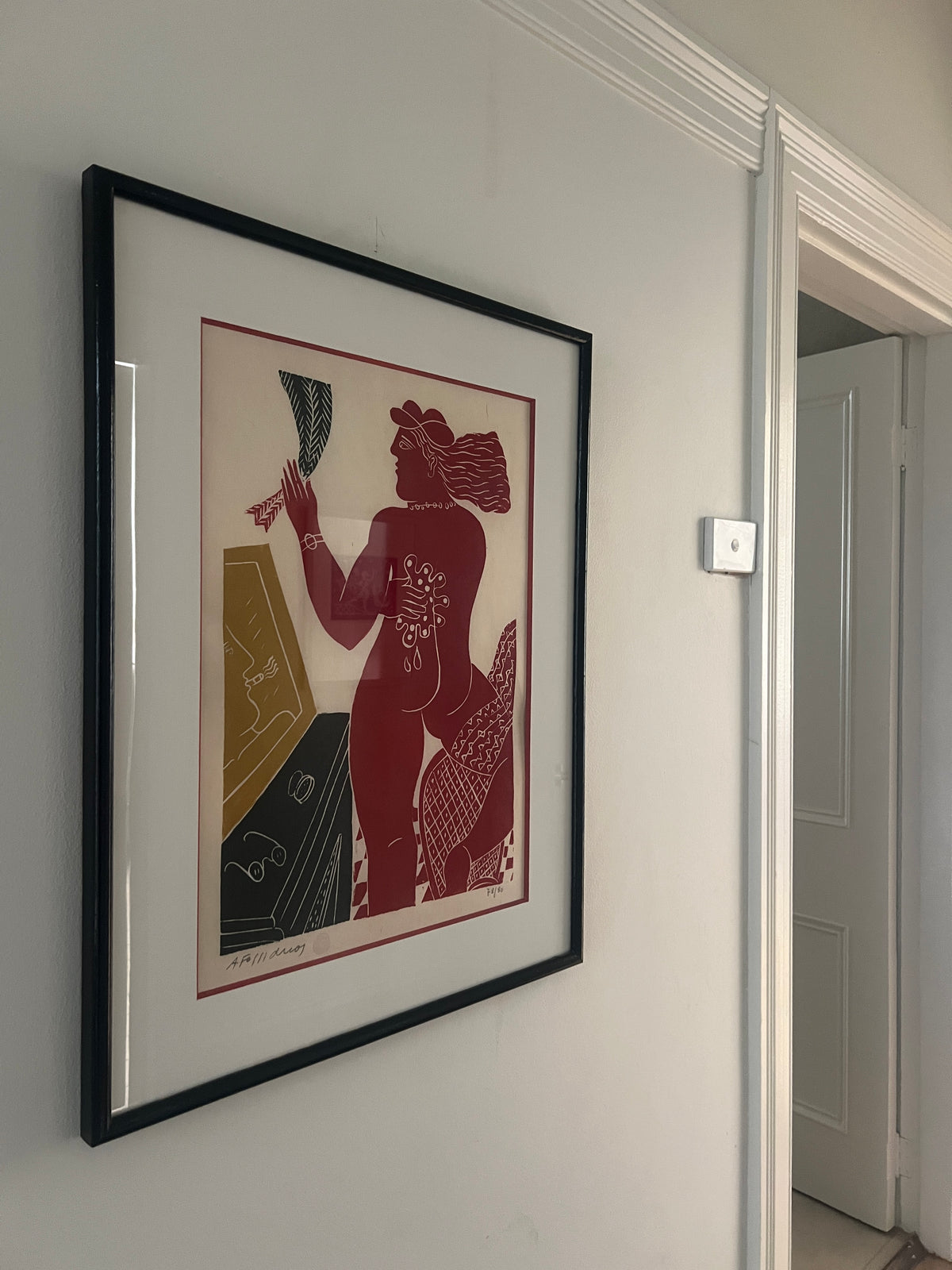 Large Signed Artwork by Alekos Fassianos